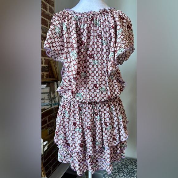 POUPETTE ST BARTH Elsa Floral Mini Dress-Size Medium-Preowned - Picture 8 of 10